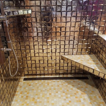 Golden Glass Bathroom