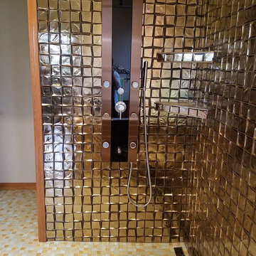 Golden Glass Bathroom