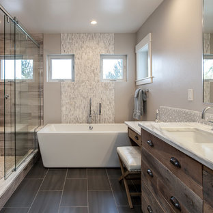 75 Beautiful Rustic Bathroom Design Ideas Pictures Houzz