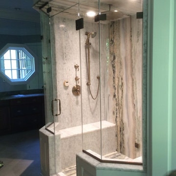 Gorgeous Large Frame-less Glass Steam Shower Enclosure