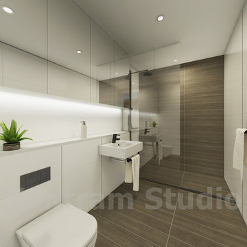 Gorgeous Modern 3D Bathroom Interior CGI