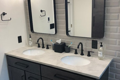 Bathroom - modern bathroom idea in Grand Rapids