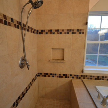 Grand master bathroom (removed wall)