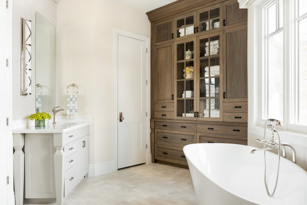 Transitional Bathroom by Habitations Residential Design Group