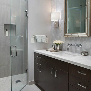 Grey And White Bathroom Houzz