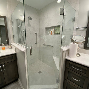 Gray Master Bathroom