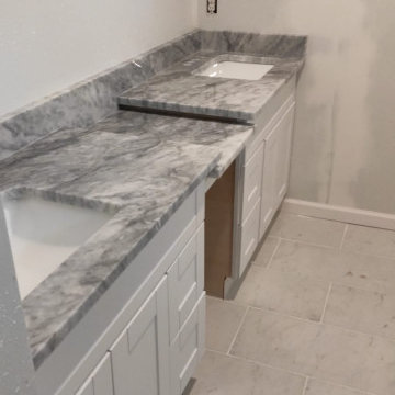 Gray Quartzite Bathroom Countertops