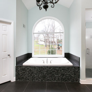 Gray Transitional Bathroom
