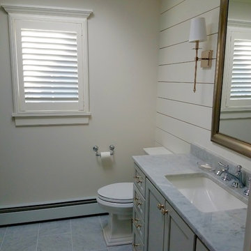 Great transitional kids bath/laundry room