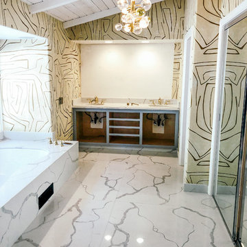 Greater Los Angeles Contemporary Bathroom Renovation
