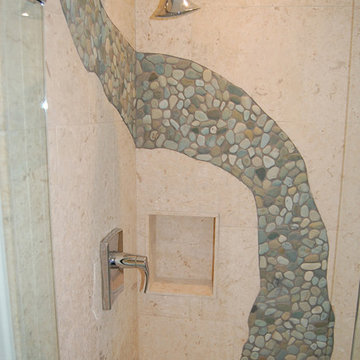 Green Pebble Shower