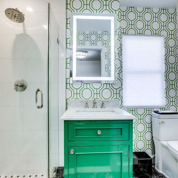 Green With Envy - Old Town Alexandria Bathroom