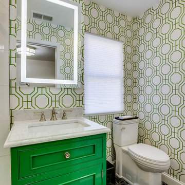 Green With Envy - Old Town Alexandria Bathroom