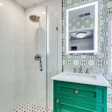 Green With Envy - Old Town Alexandria Bathroom