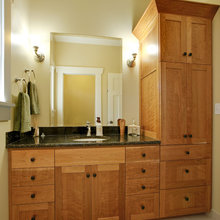 Bathrooms with pantry storage