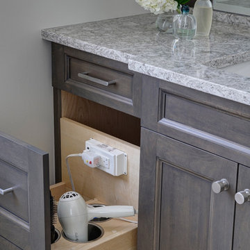 "Greige" Master Bathroom in Gurnee, IL