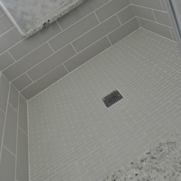 Grey & White Transitional Bathroom