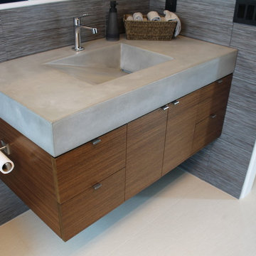 Grey Concrete Vanity