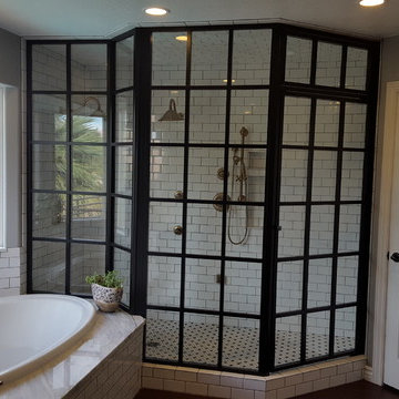 Gridded Shower Enclosure
