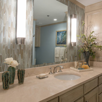 Guest Bath in Luxe Transitional Hi-Rise Residence