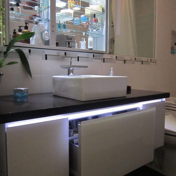 Guest Bath with cabinet lighting in San Ramon, CA