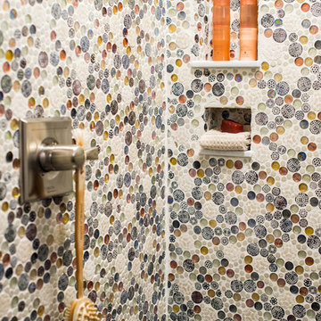 Guest Bath with Out of the Ordinary Tiles
