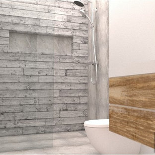 75+ Badezimmer mit beiger Wandfarbe und gelber Waschtischplatte Ideen