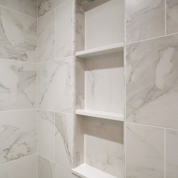 Guest Bathroom Shower Cubby / Tiles