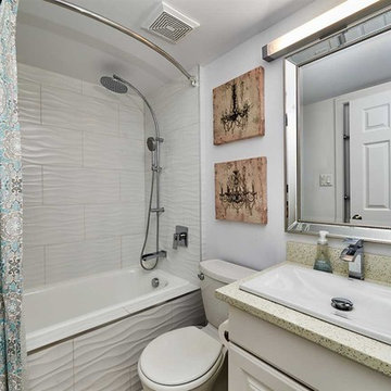 Guest bathroom with drop in tub.