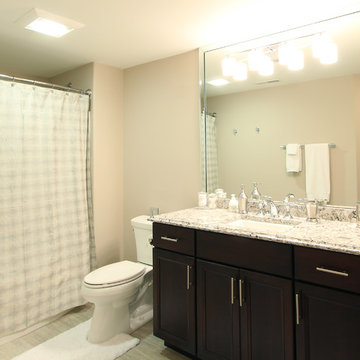 Guest Bathroom with Lots of Countertop and Privacy