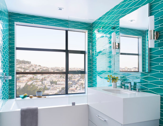 Contemporary Bathroom by Kristin Riccio Interior Design