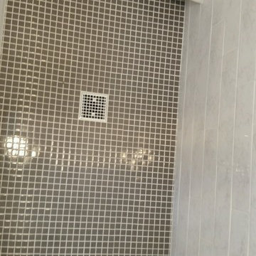 Half Wall Modern Shower, Kenilworth, NJ
