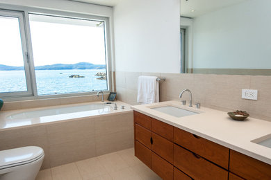 Bathroom - coastal bathroom idea in Vancouver