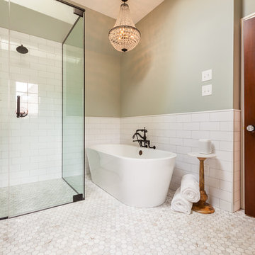 Hall and Master Bathroom Remodel and Ensuite Creation in Glen Ellyn, Illinois