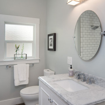 Hamptons-inspired casual/chic restoration of a grand Glenview Craftsman