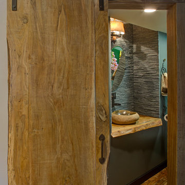 Handmade barn-style live-edge door