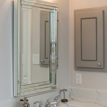Hanging Mirror with Quartz Countertop