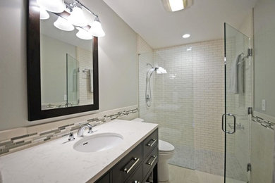 Inspiration for a modern bathroom remodel in Grand Rapids
