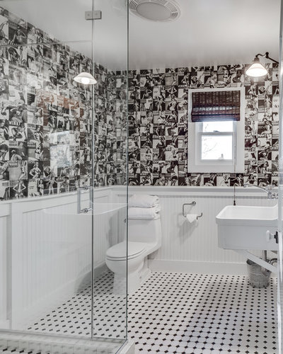 Transitional Bathroom by Bevan Associates