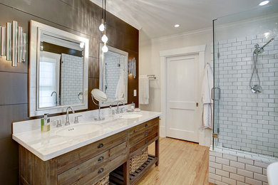 Bathroom - craftsman bathroom idea in Houston