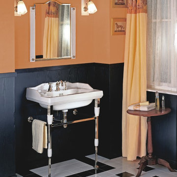Herbeau Monarque Art Deco Metal Console Sink