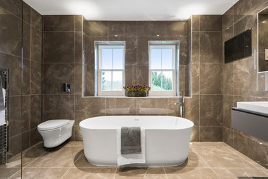 This is an example of a contemporary bathroom in Essex.