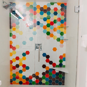 Hexagon shower