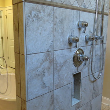Hidden Harbor custom home master bathroom shower