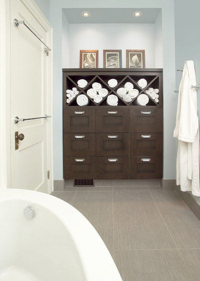 Transitional Bathroom by XTC Design Incorporated