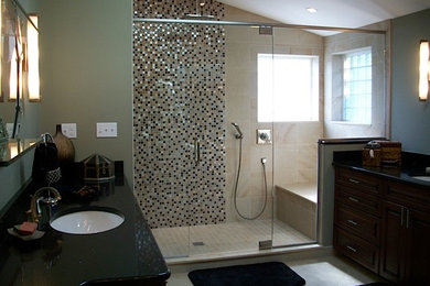 Inspiration for a transitional bathroom remodel in Denver