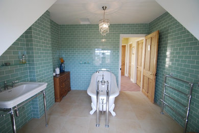 Traditional bathroom in West Midlands.