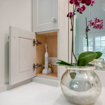Hinsdale transitional master bath