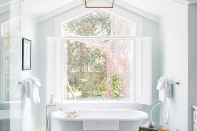 This is an example of a classic bathroom in Charleston.