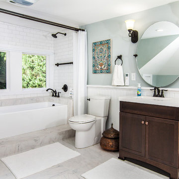 Historic Four Square Renovation Guest Bathroom